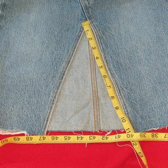 NWT Levi deconstructed skirt button fly, 25 - Picture 7 of 8